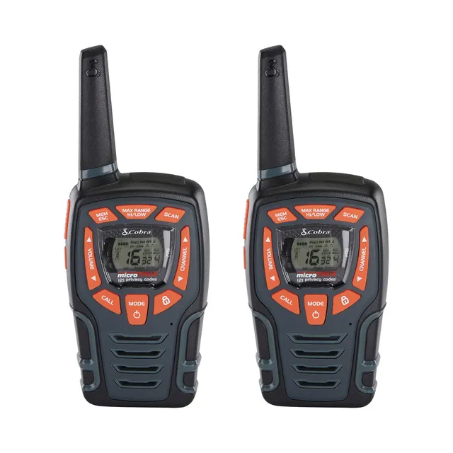 Cobra AM855 Walkie Talkie Coppia 5 km VibrAlert Torcia