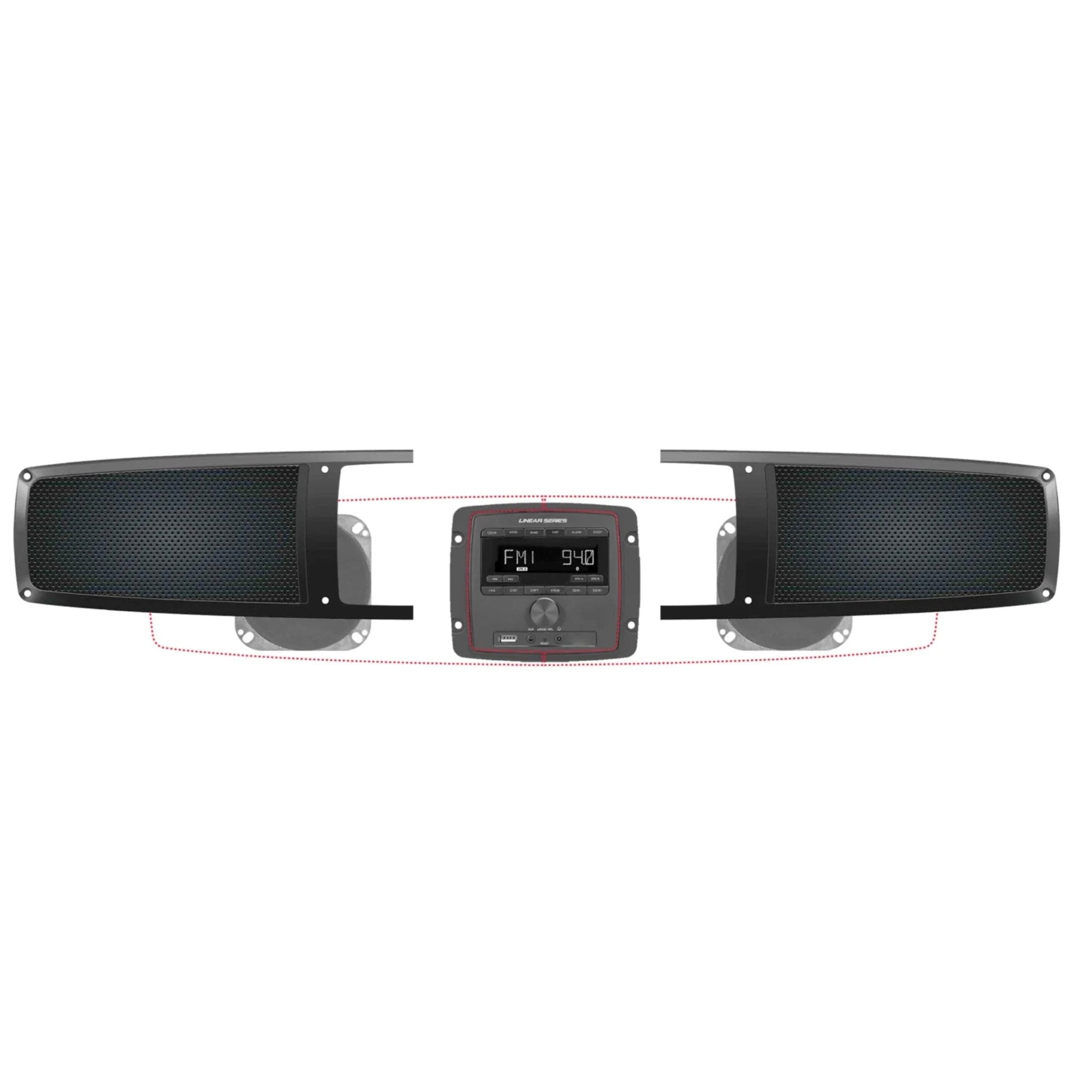 Magnedyne Linear RV3000SB Soundbar Bluetooth con Altoparlanti 4"