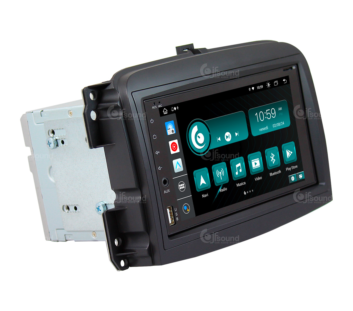 JFSound X9C-PRO JF-227-X9C-FLO-PRO autoradio per Fiat 500L 4G