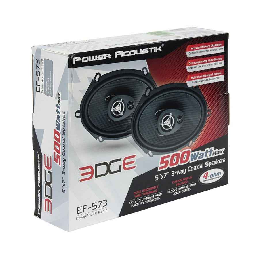 Power Acoustik EDGE EF-573 casse coassiali 5x7" 500W coppia