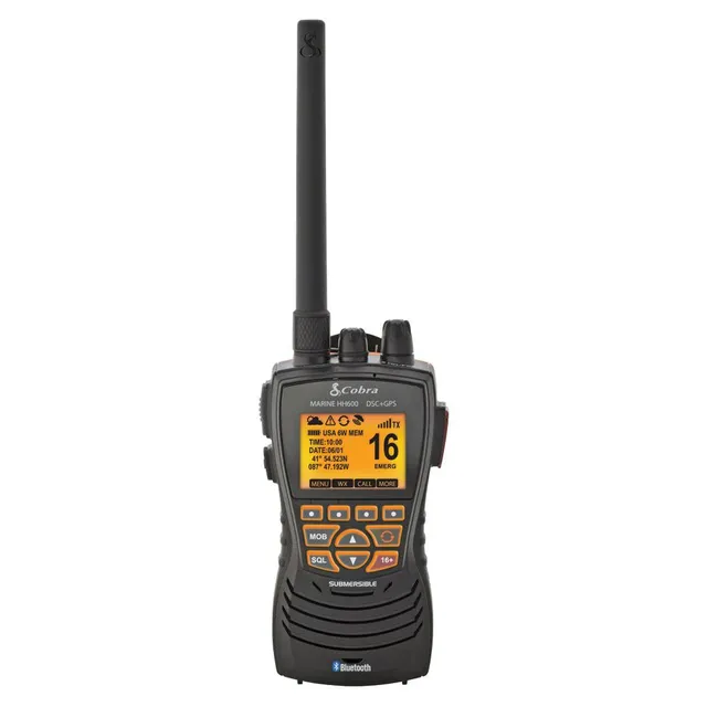 Cobra MR HH600 FLT GPS radio VHF palmare bluetooth