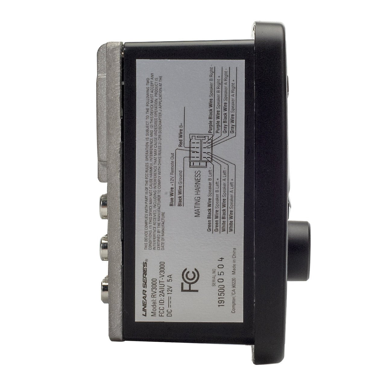Linear RV3000 Ricevitore Parete AM/FM USB Bluetooth