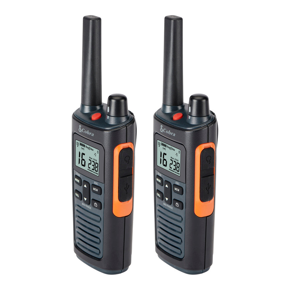 Cobra RX680 Walkie Talkie Coppia 10 km IP54 con Torcia