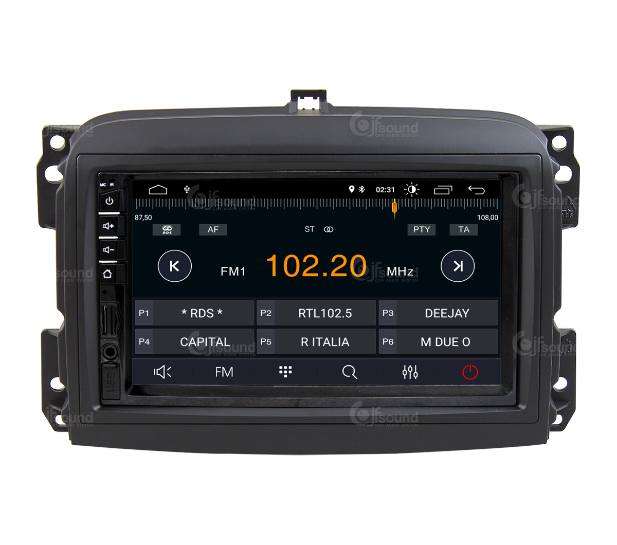 JFSound X7C-PRO JF-007 autoradio Android per Fiat 500L DSP