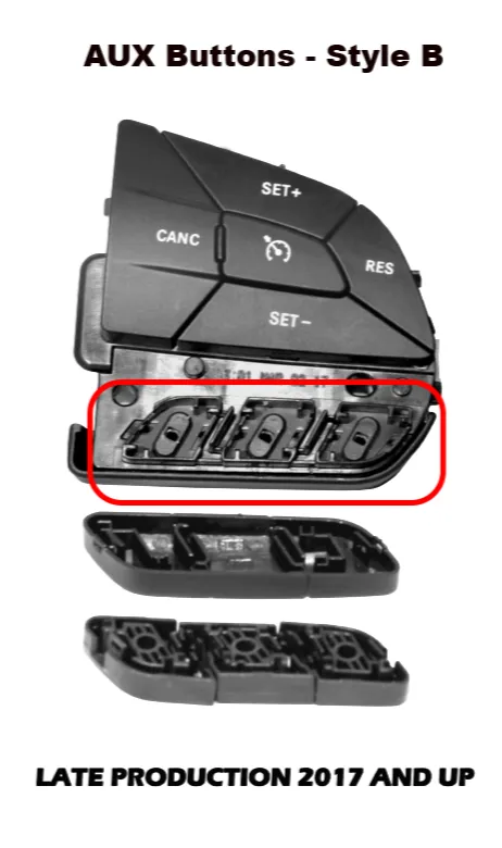Z-Automotive Aux Buttons B pulsanti volante Style B