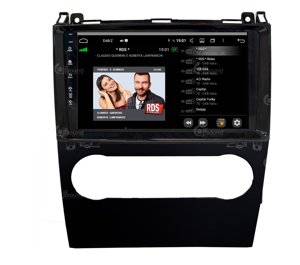 JFSound UP-PRO JF-139MA sistema multimediale Mercedes A B 1 DIN