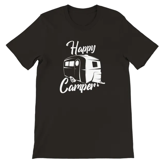 Magnadyne Happy Camper Premium T-Shirt Unisex in Cotone