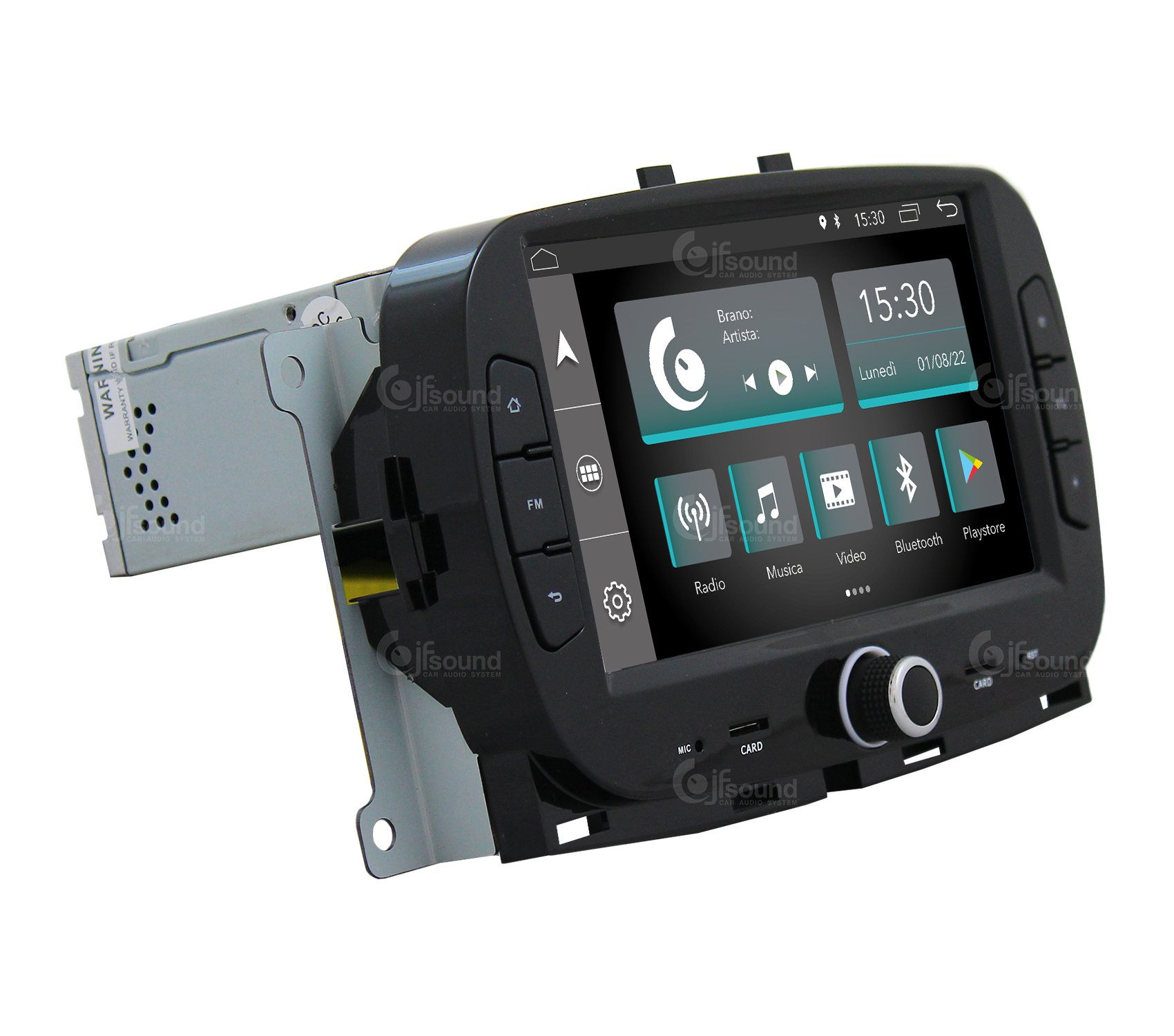 JFSound X7C-PRO JF-137F5 autoradio Fiat 500 con DSP