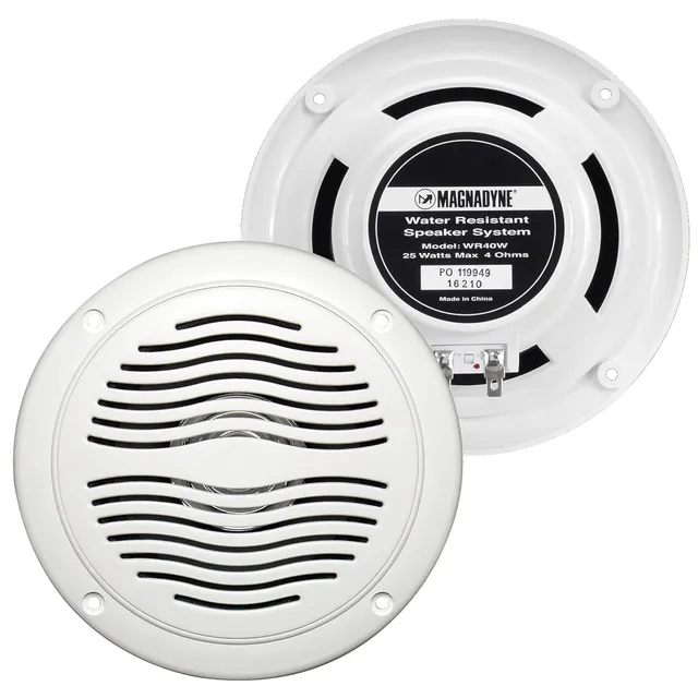 Magnedyne AquaVibe WR40 Altoparlanti 5" Coppia Bianca 25W