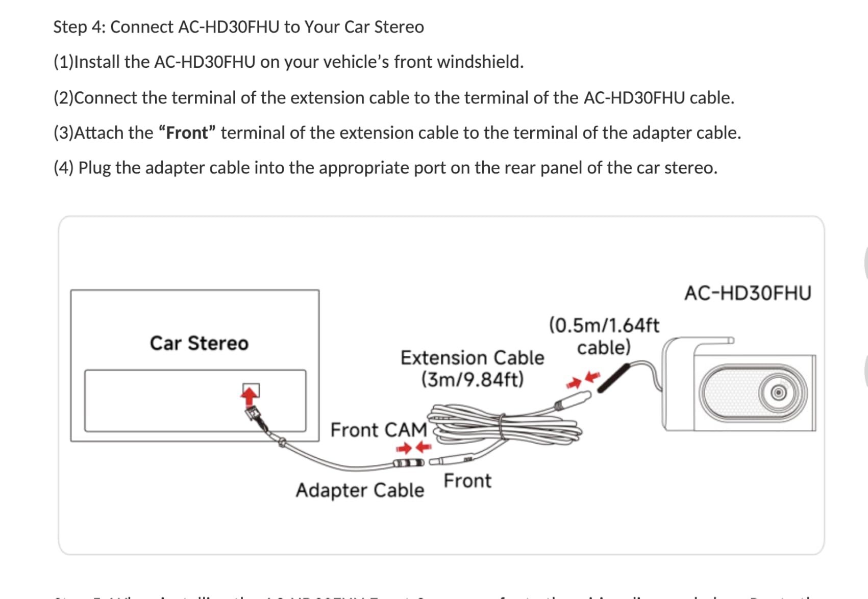 ATOTOZONE AHD1080P Telecamera Anteriore 147° Starlight Auto