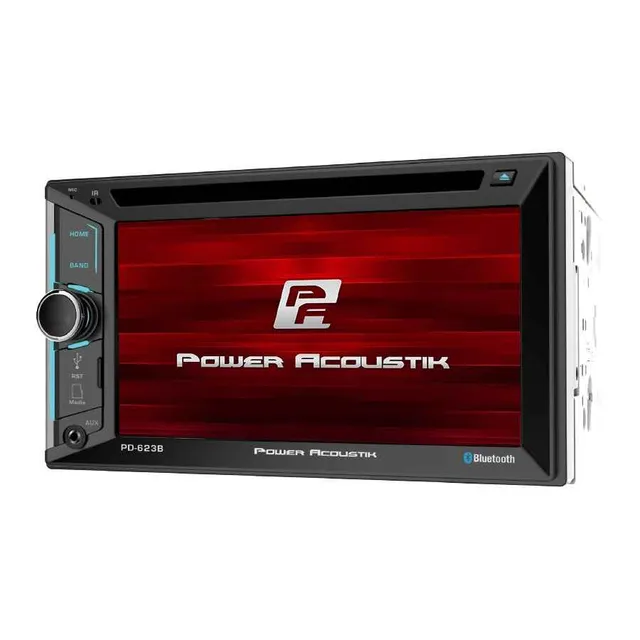 Power Acoustik PD-623B Autoradio 2 DIN DVD Bluetooth 6.2" USB