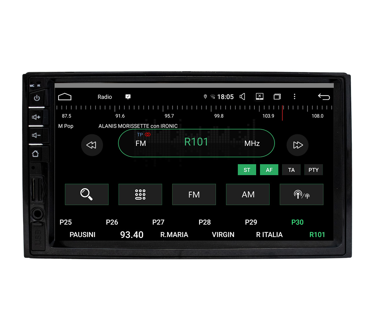 JFSound UP-PRO autoradio Android sistema multimediale auto touch