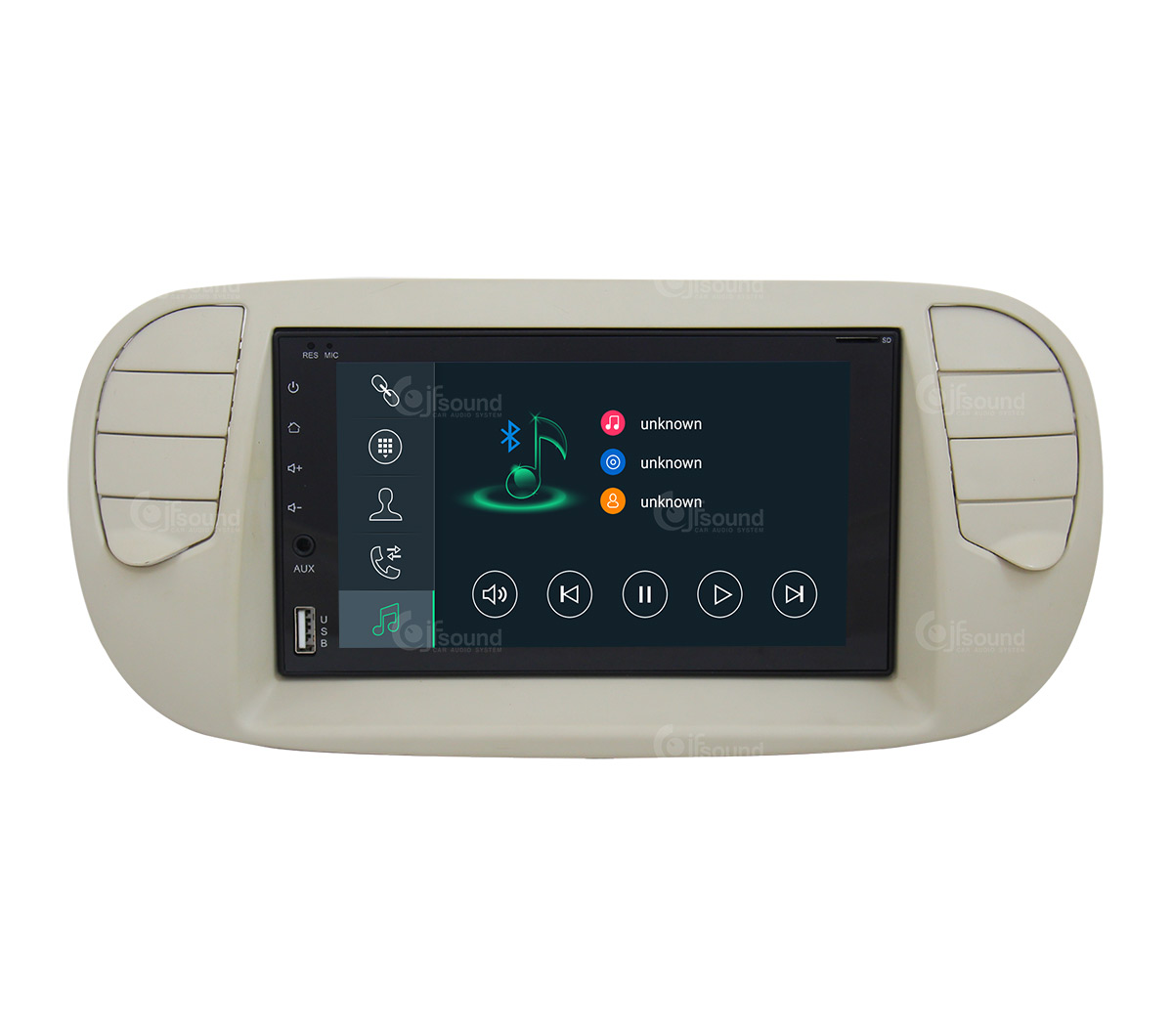 JFSound X9C-PRO JF-227 autoradio Android Fiat 500 4G retrocamera