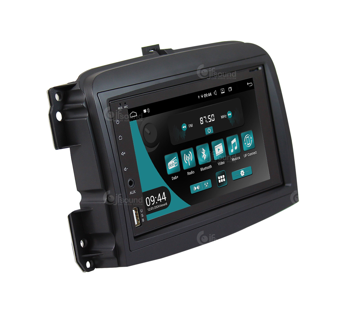 JFSound UP-PRO JF-227 autoradio Android CarPlay Fiat 500