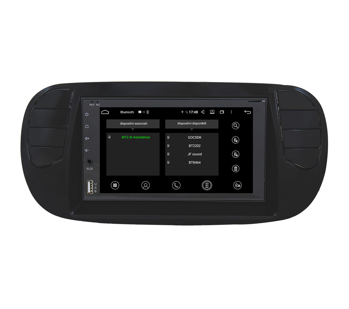JFSound UP-PRO JF-227-UP-F5O-PRO autoradio Fiat 500 CarPlay