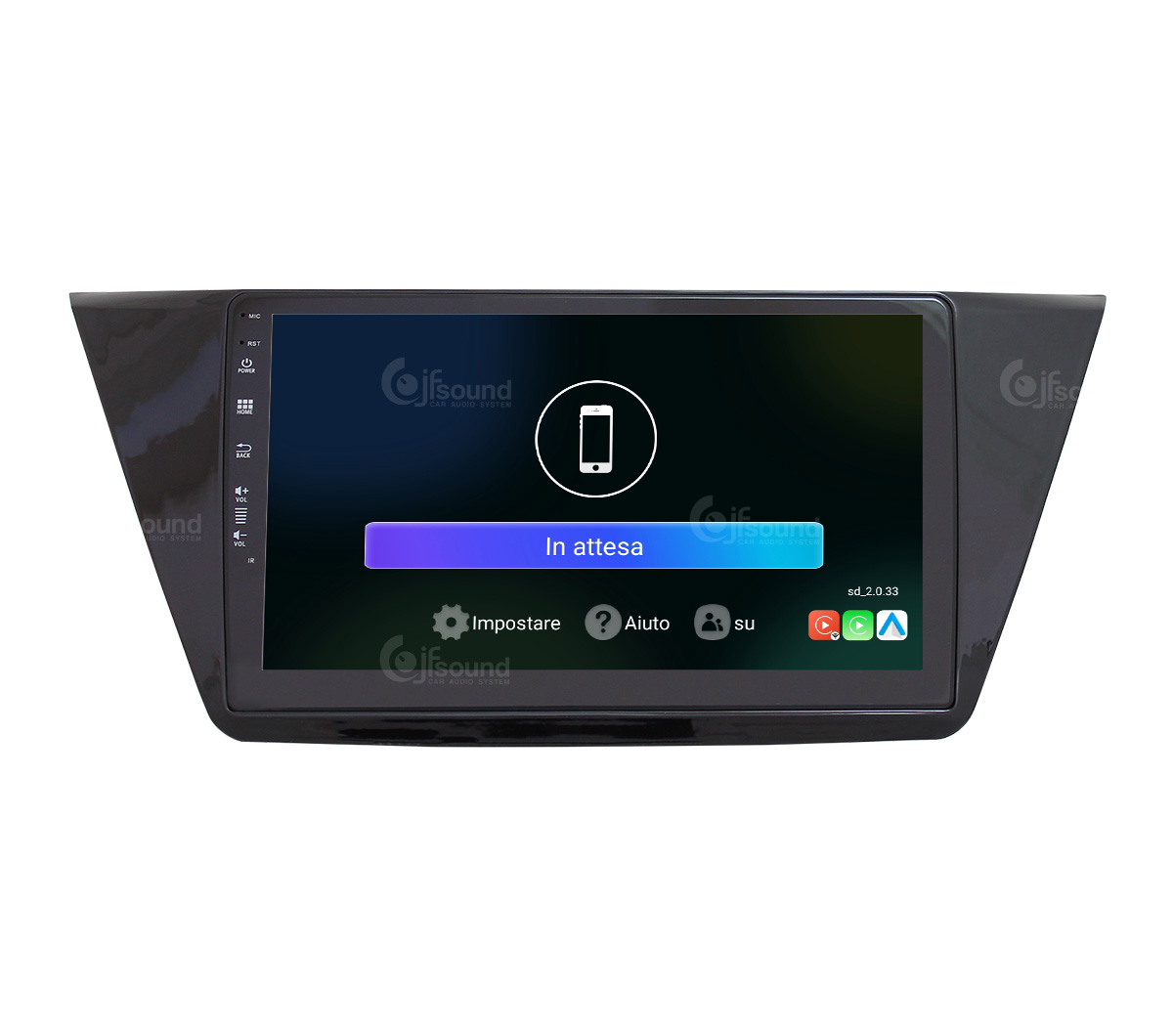 JFSound UP-PRO JF-131WT autoradio Android per Volkswagen Touran
