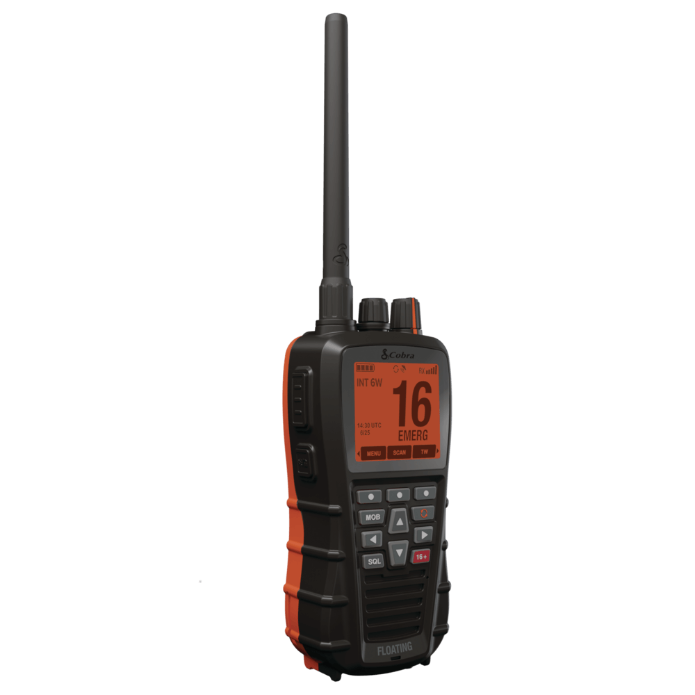 Cobra BlueBound 650 Radio Nautica Palmare Nera VHF