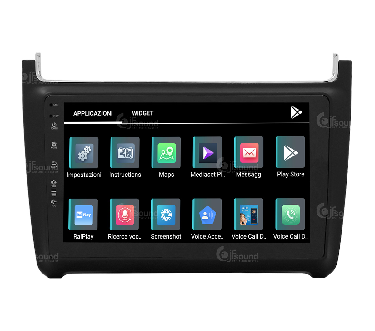 JFSound X9C-PRO JF-231WP autoradio Android Polo 4G retrocamera