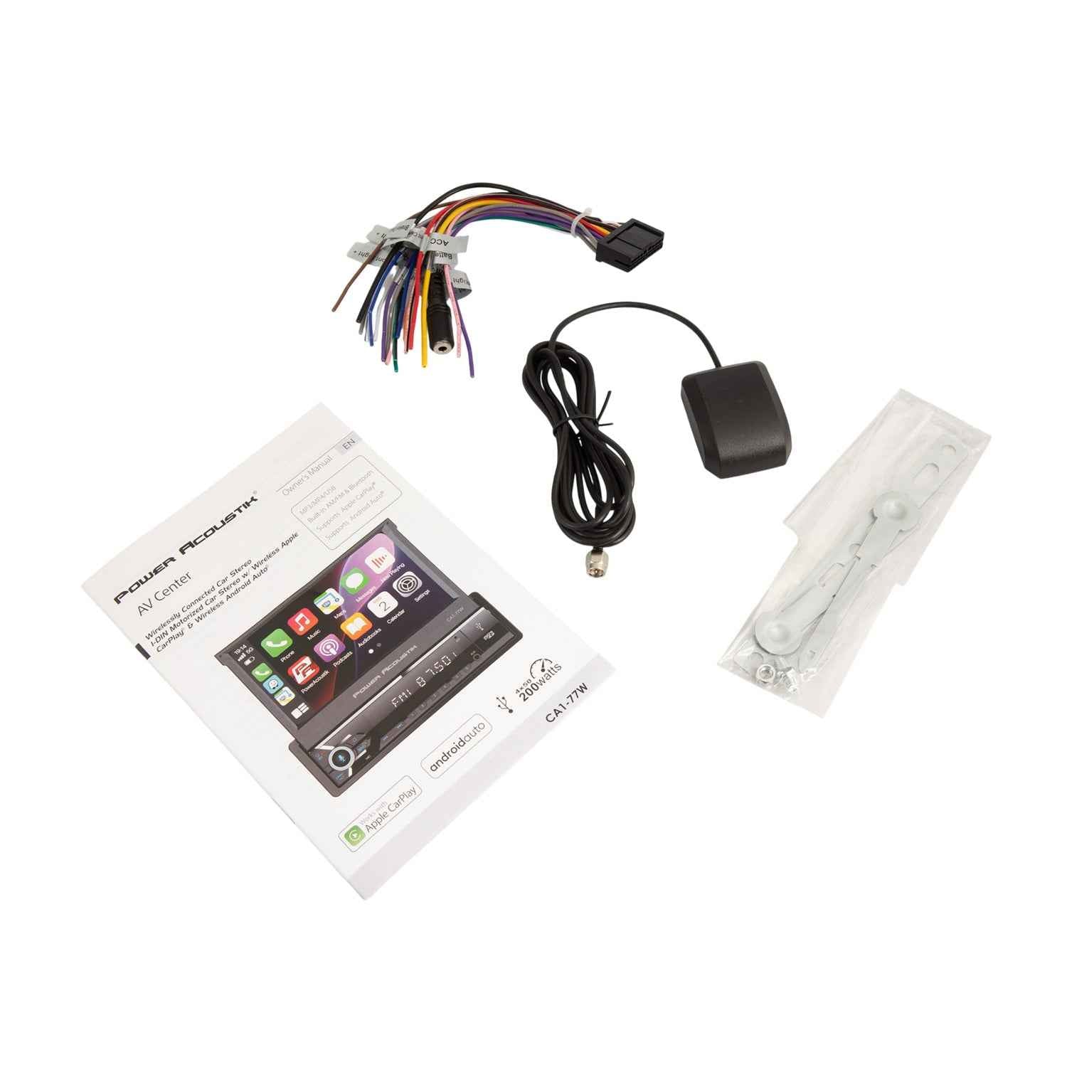 Power Acoustik CA1-77W autoradio 1 DIN 7" CarPlay Android Auto
