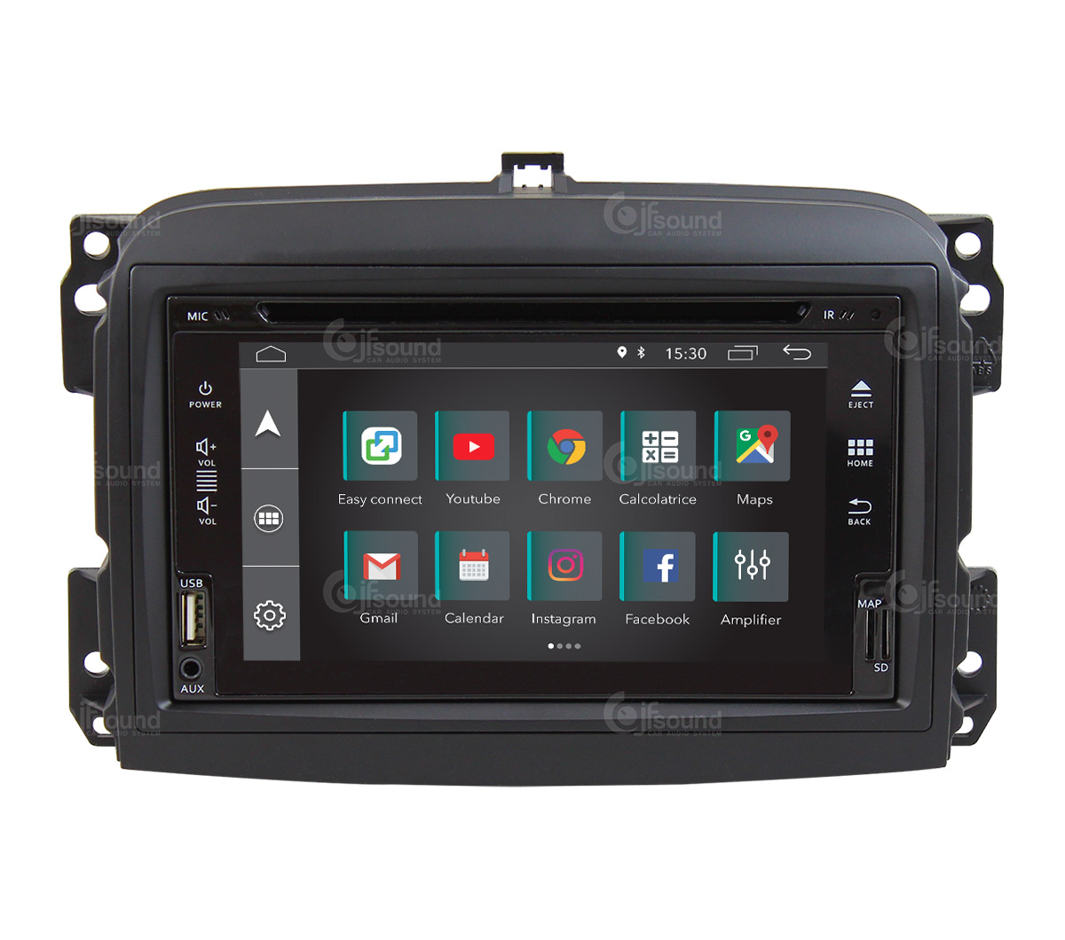 JFSound X7C-PRO JF-222 autoradio Fiat 500L DSP Play Store