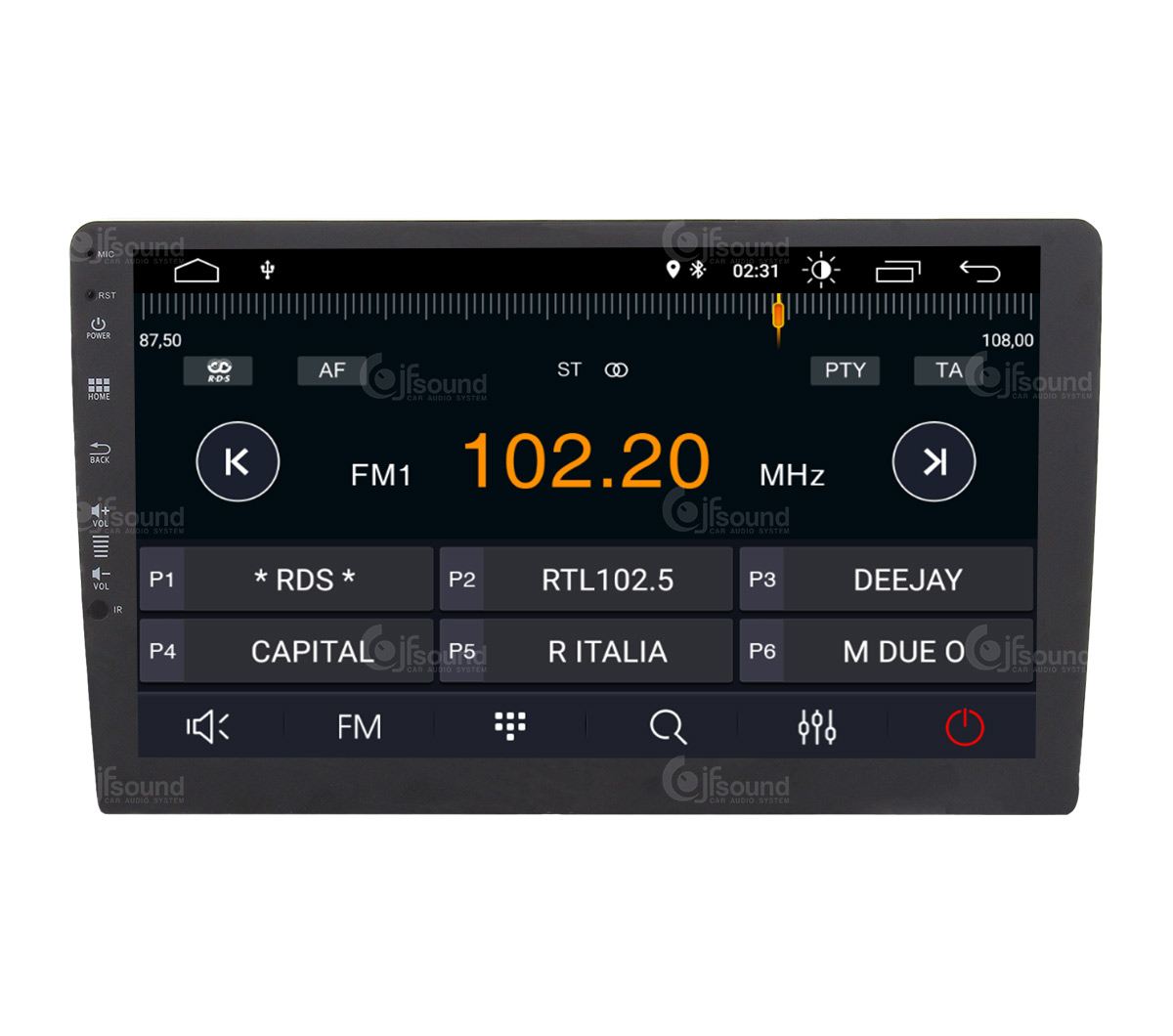 JFSound X7C-PRO autoradio Android con DSP e Play Store