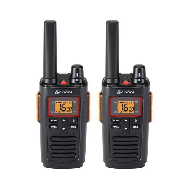 Cobra RX380 Walkie Talkie 16 canali 8km 2 pezzi con torcia