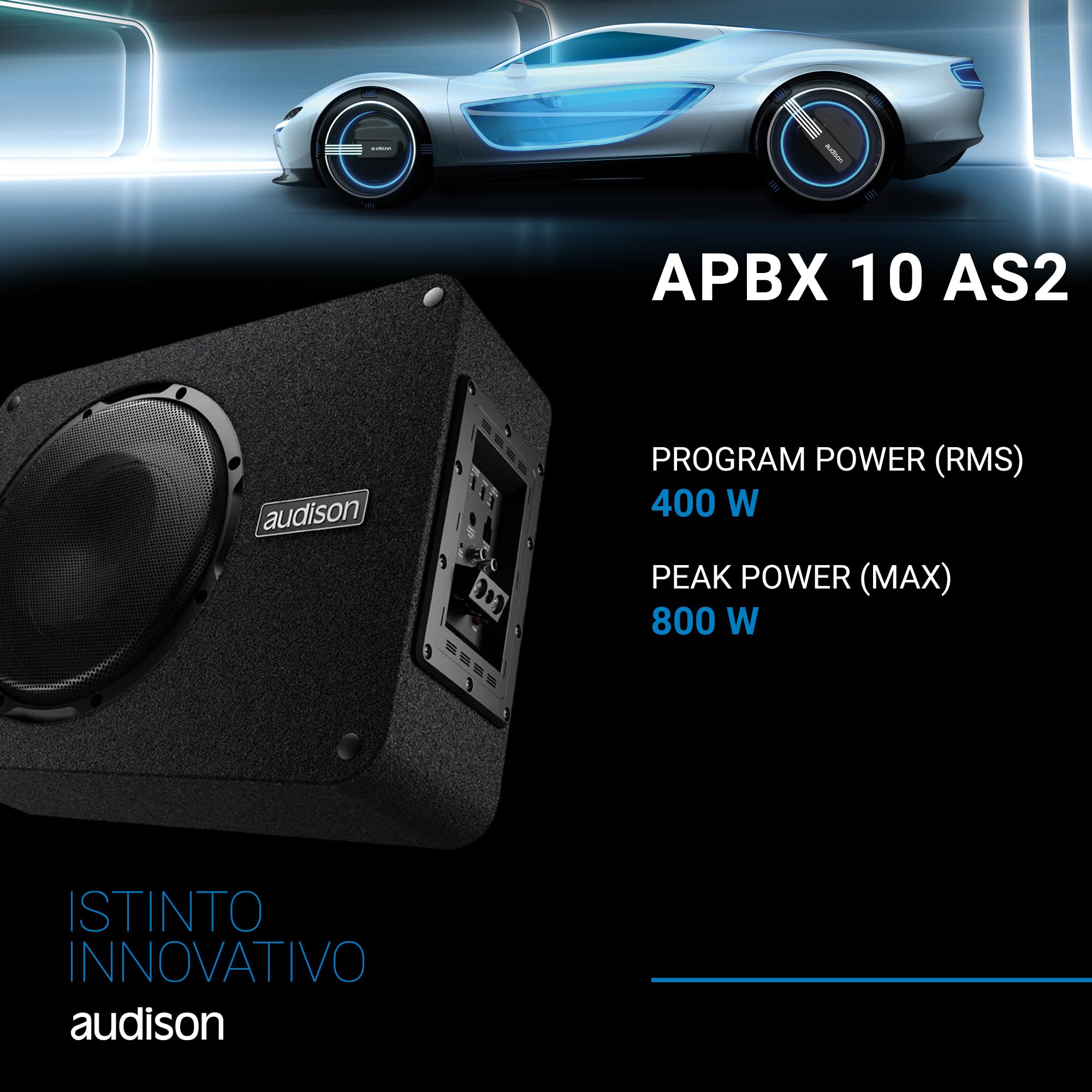 Audison Prima APBX10 AS2 Subwoofer 250mm 800W Amplificato
