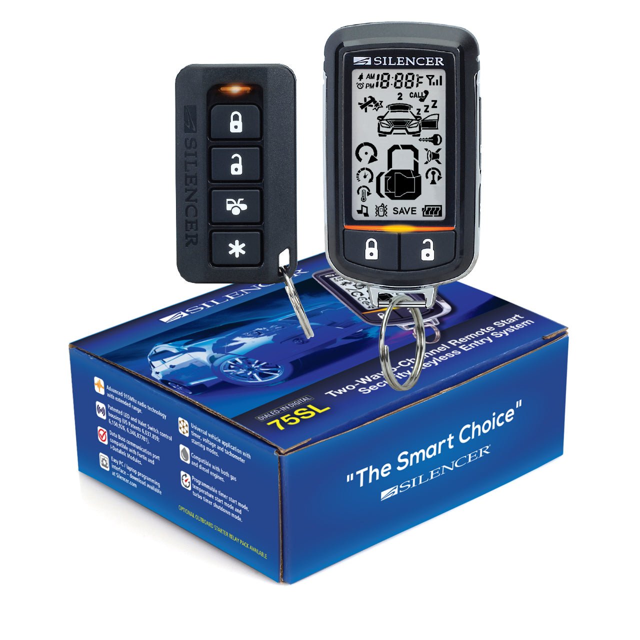 Silencer 75SL Avviamento Remoto Antifurto Two-Way Paging