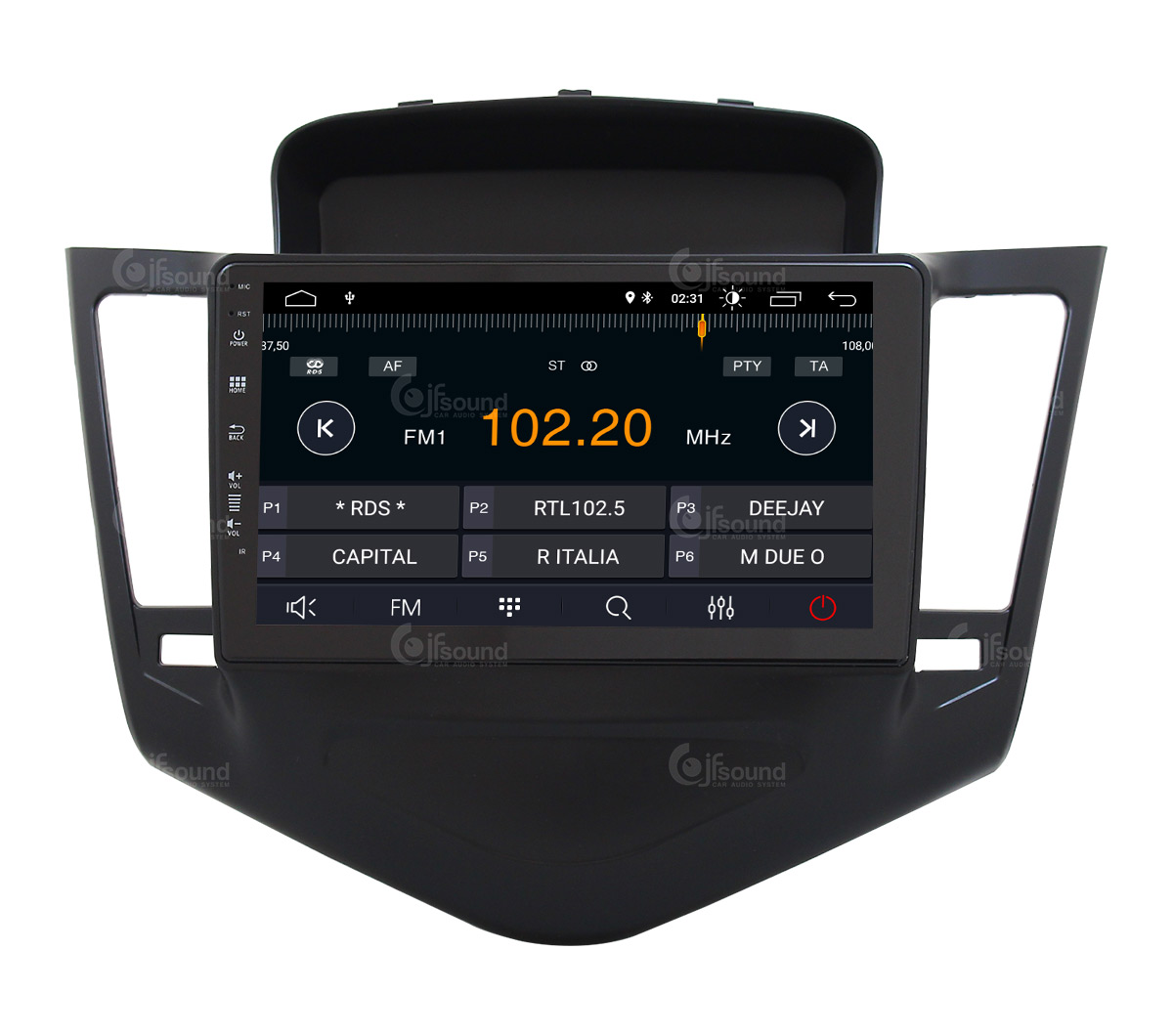 JFSound X7C-PRO JF-139CC-X7C-PRO autoradio Android Cruze con DSP