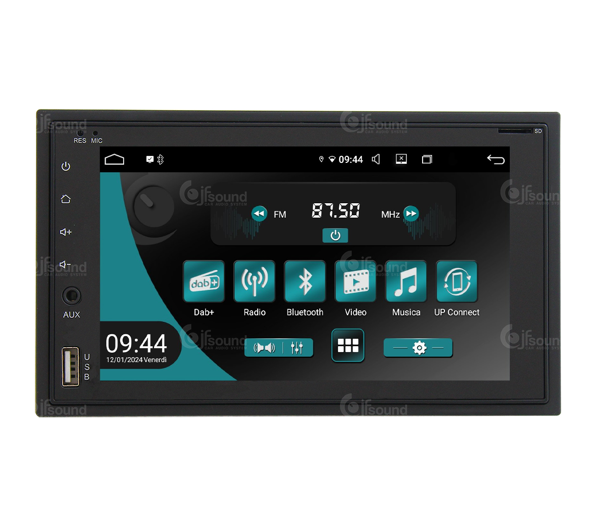 JFSound UP-PRO autoradio Android auto sistema custom wireless