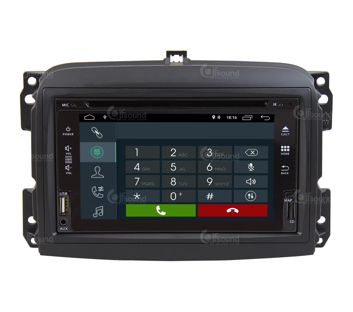 JFSound X7C-PRO JF-222 autoradio Fiat 500L DSP Play Store