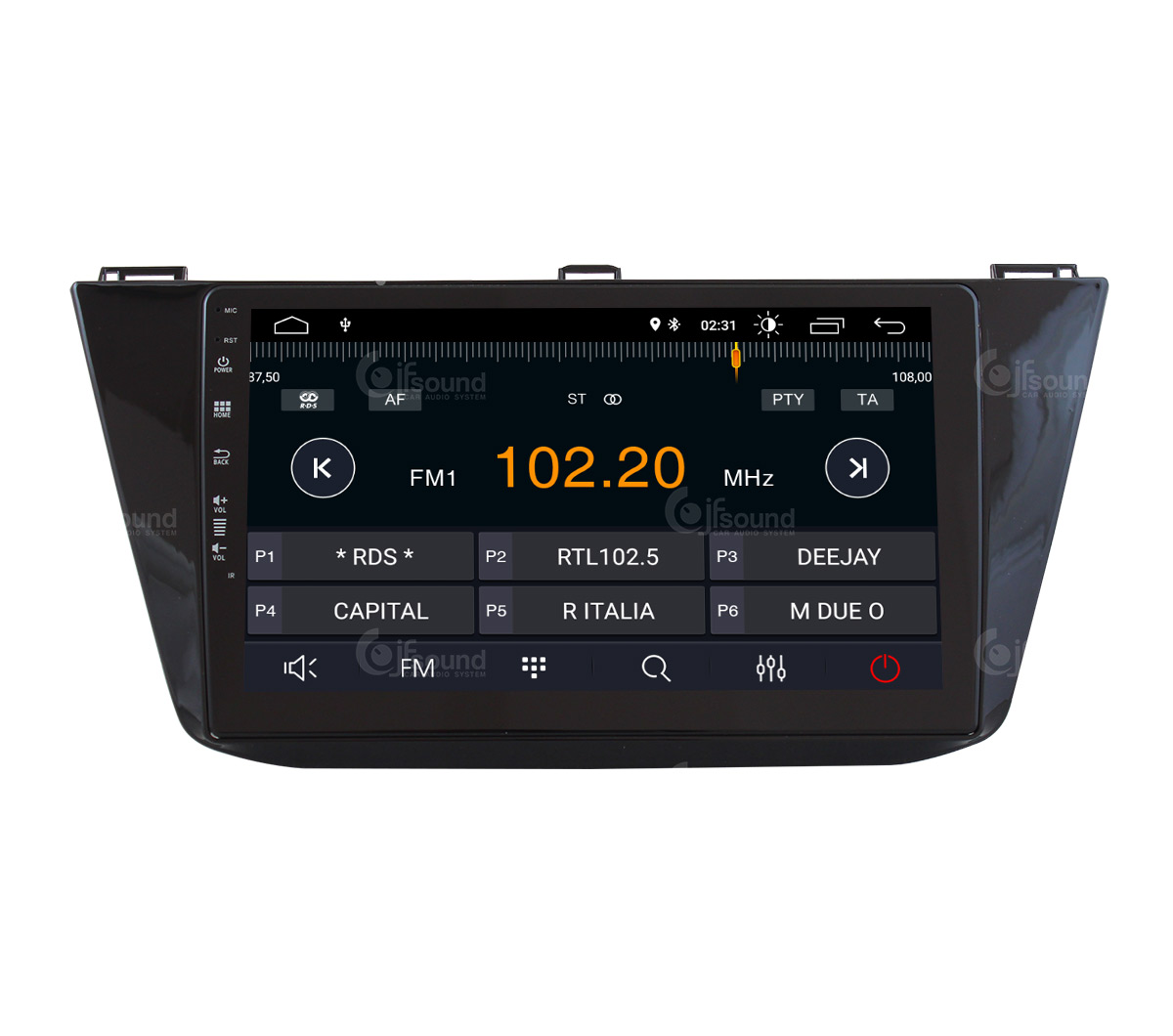 JFSound X7C-PRO JF-031WT-X7C-PRO autoradio Tiguan DSP