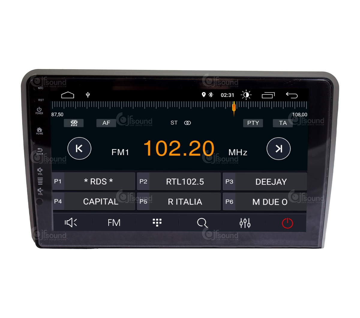 JFSound X7C-PRO JF-039A3-X7C-PRO autoradio Android per Audi A3 DSP