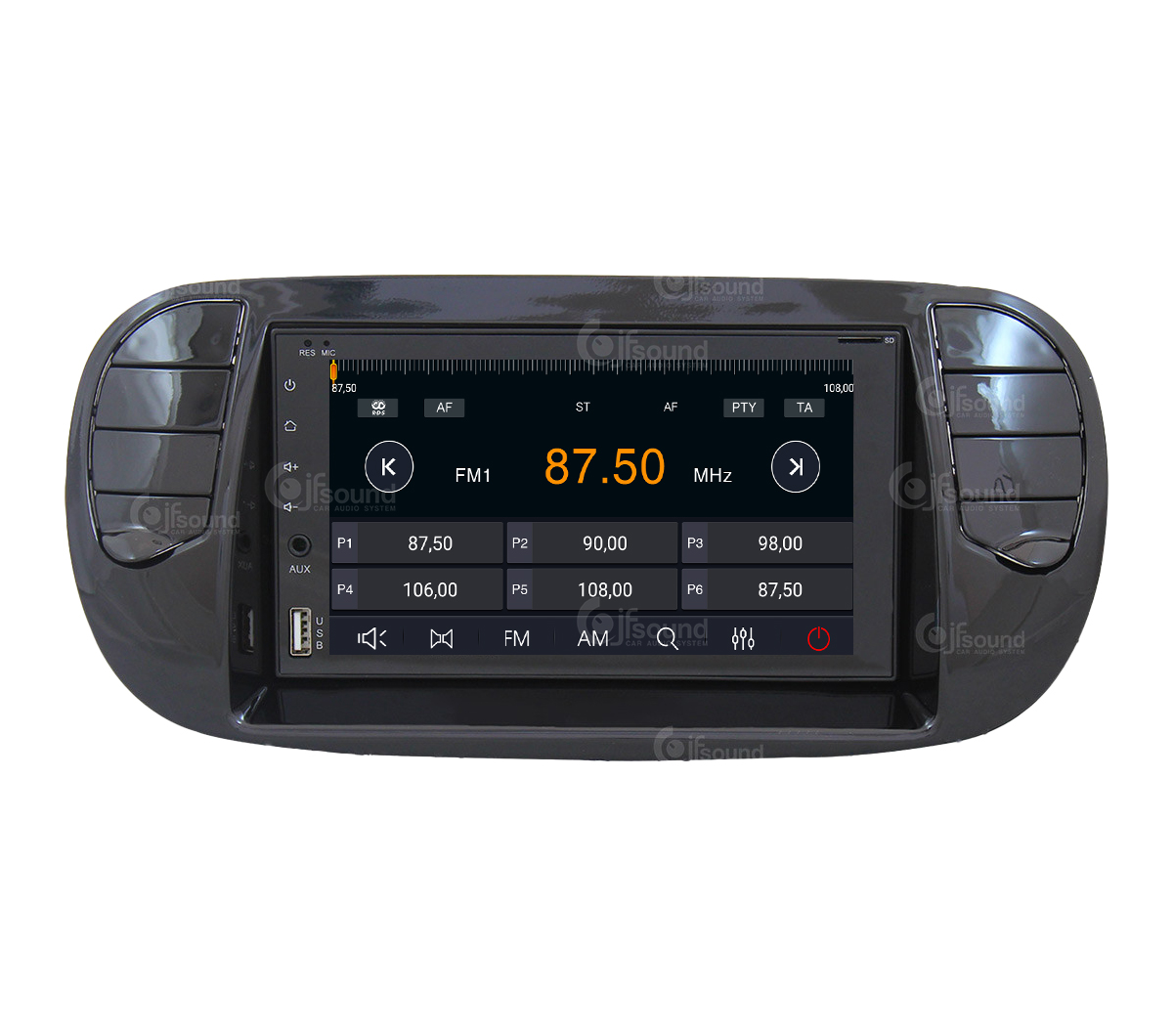 JFSound X9C-PRO JF-227-X9C-F5N-PRO autoradio per Fiat 500 4G