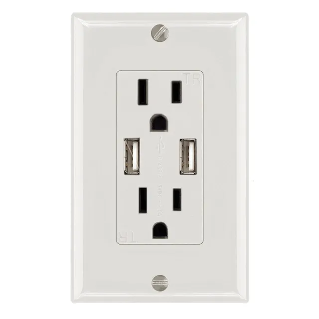 Magnedyne Utility WC-502 presa usb a muro bianca
