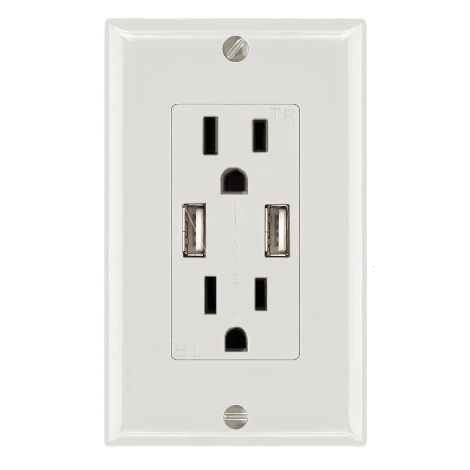 Magnedyne Utility WC-502 presa usb a muro bianca