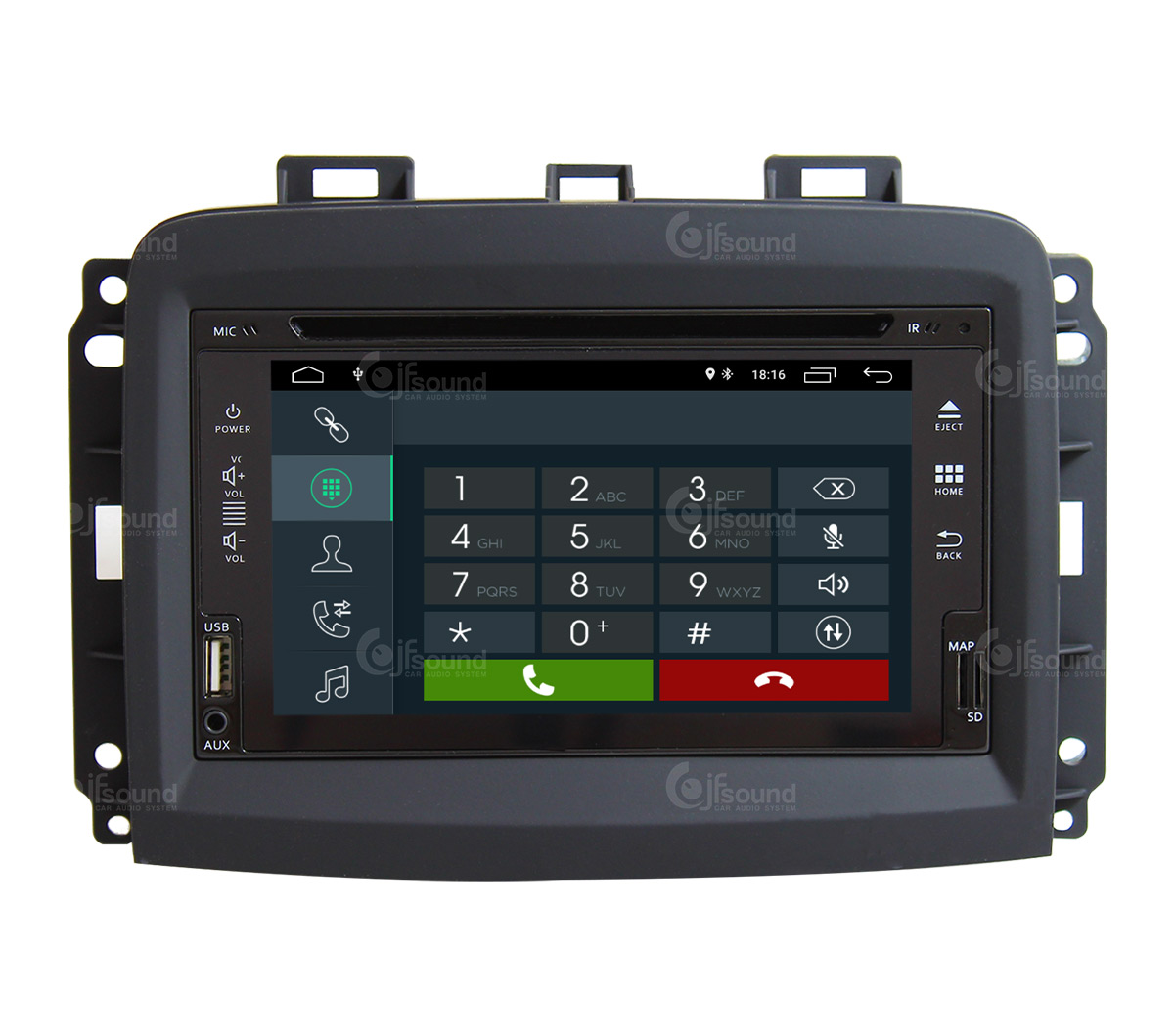 JFSound X7C-PRO JF-222-X7C-FL-PRO autoradio Fiat 500L DSP