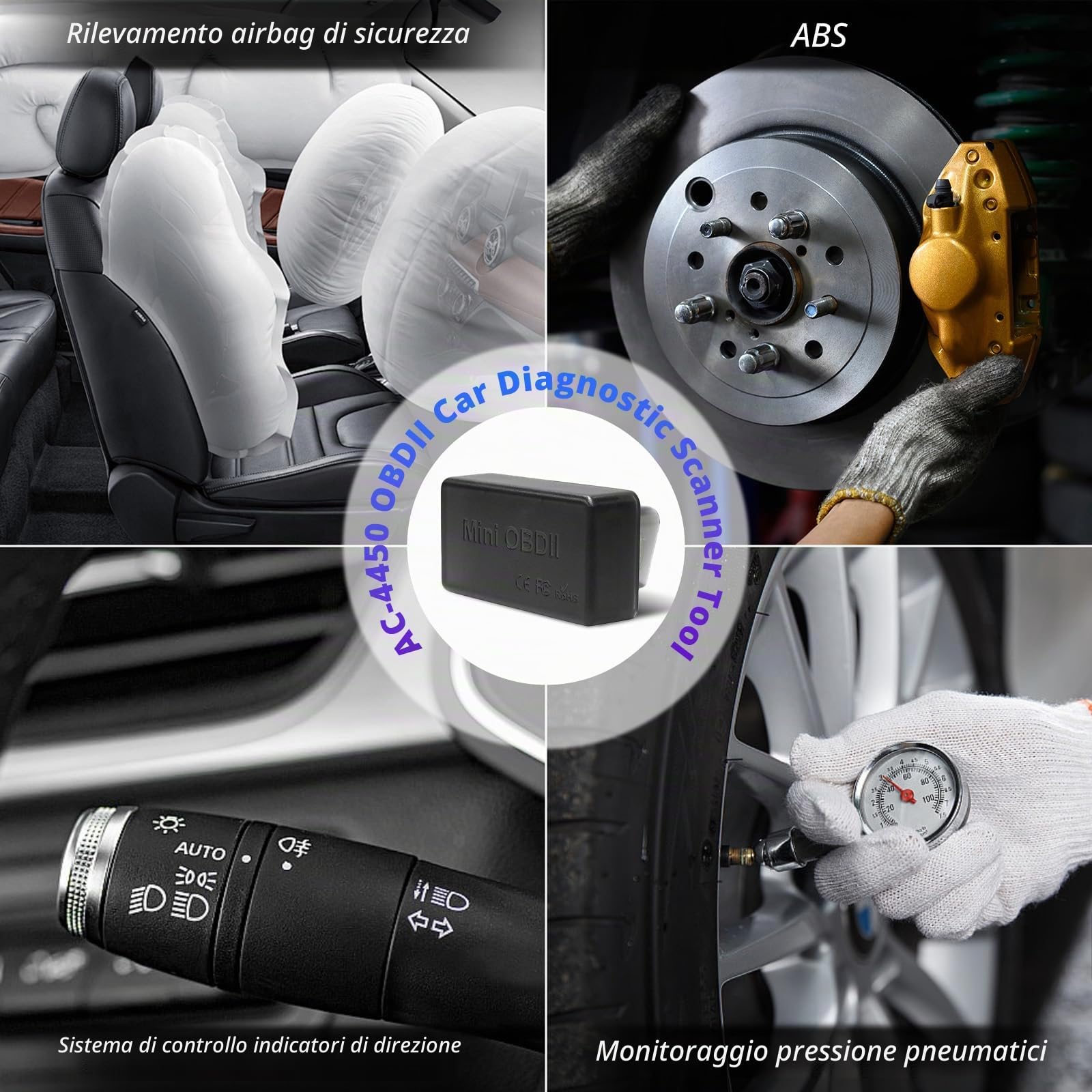 ATOTOZONE AC-4450 Scanner OBD2 Bluetooth Torque