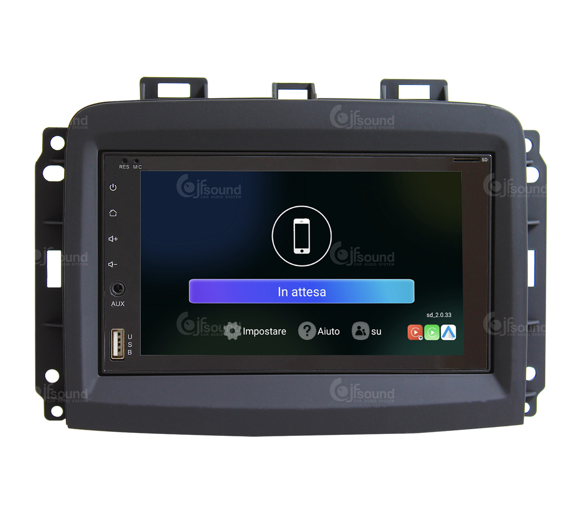 JFSound UP-PRO JF-227-UP-FL-PRO autoradio Fiat 500L CarPlay