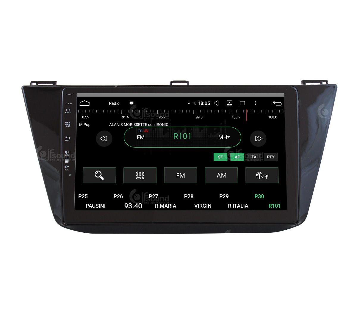 JFSound UP-PRO JF-031WT autoradio Android Tiguan wireless
