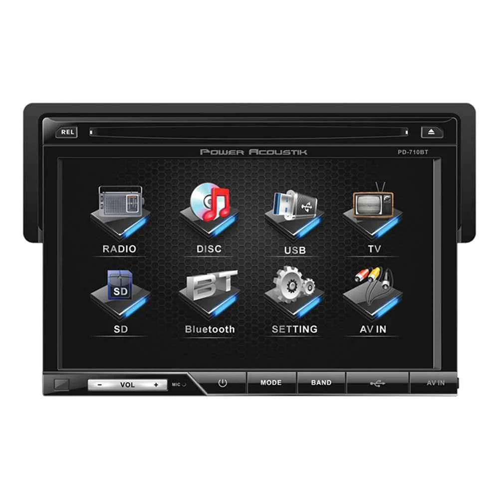 Power Acoustik PD-710B autoradio 1 DIN 7" Bluetooth DVD