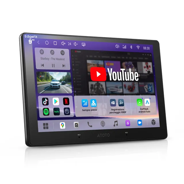 ATOTOZONE Car Stereo S8 Gen4 autoradio 9" 4+64G QLED