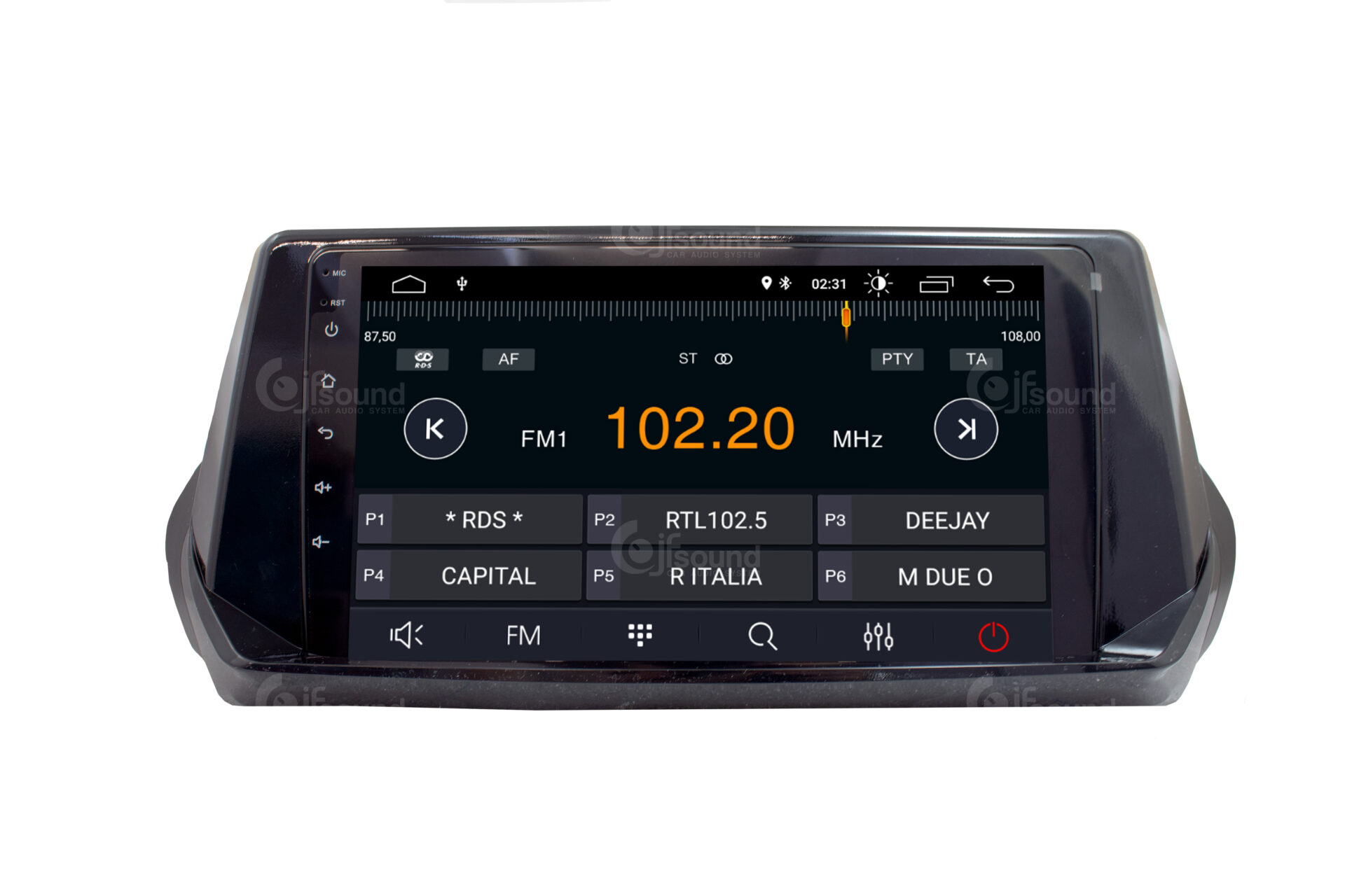 JFSound X7C-PRO JF-331P8 Autoradio Android Peugeot 2008 DSP