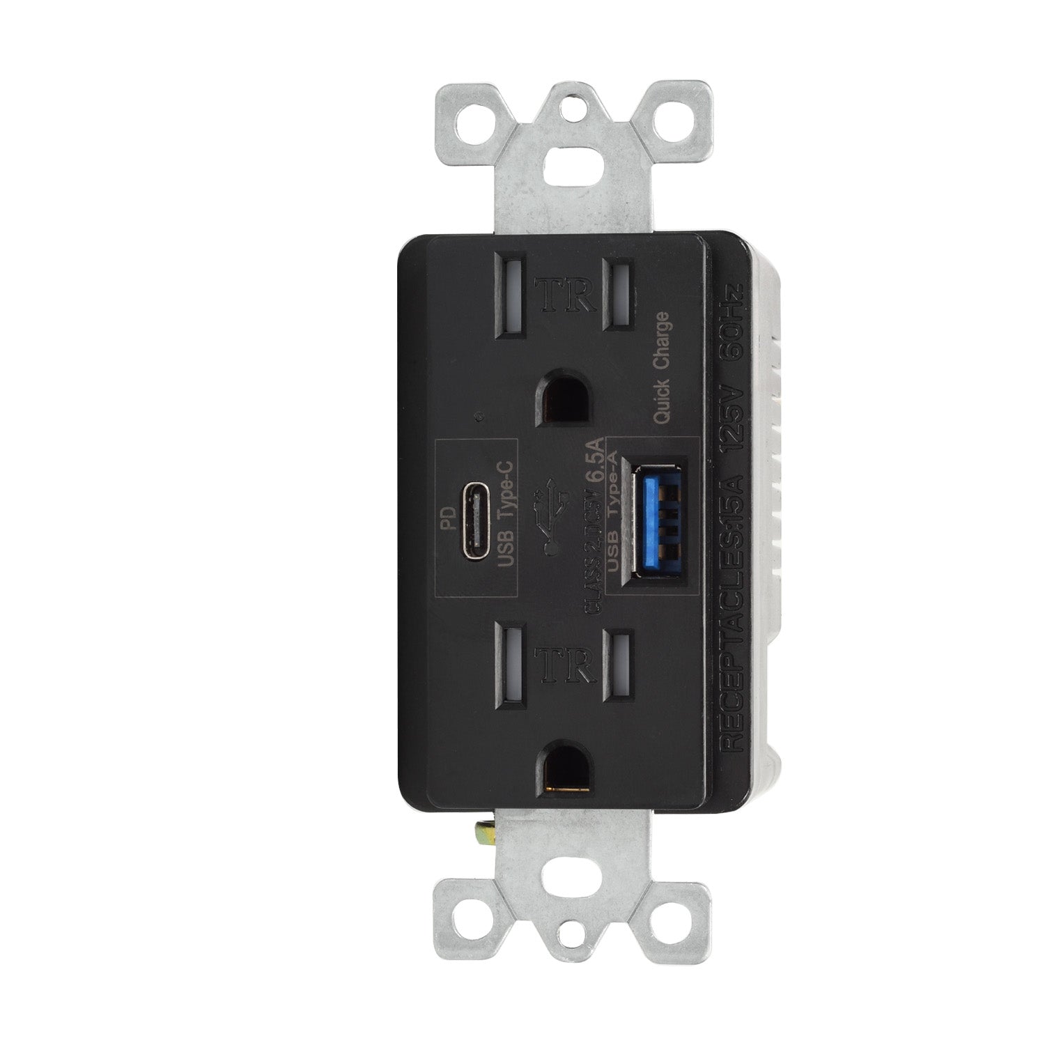 Magnedyne WC-601 presa USB da parete USB-A USB-C bianca