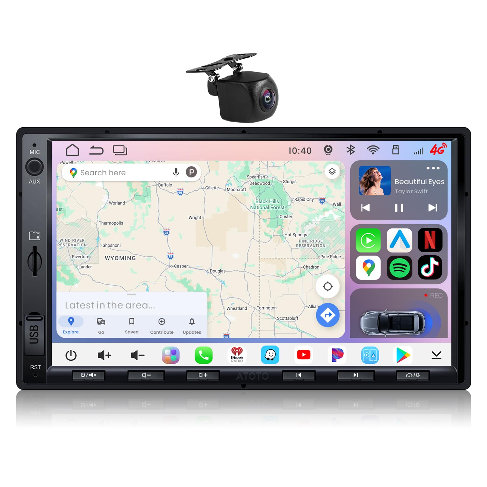 ATOTOZONE S8L 7 autoradio 2 DIN Android 4+64GB retrocamera