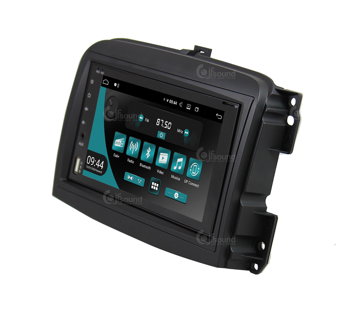 JFSound UP-PRO JF-227 autoradio Android CarPlay Fiat 500