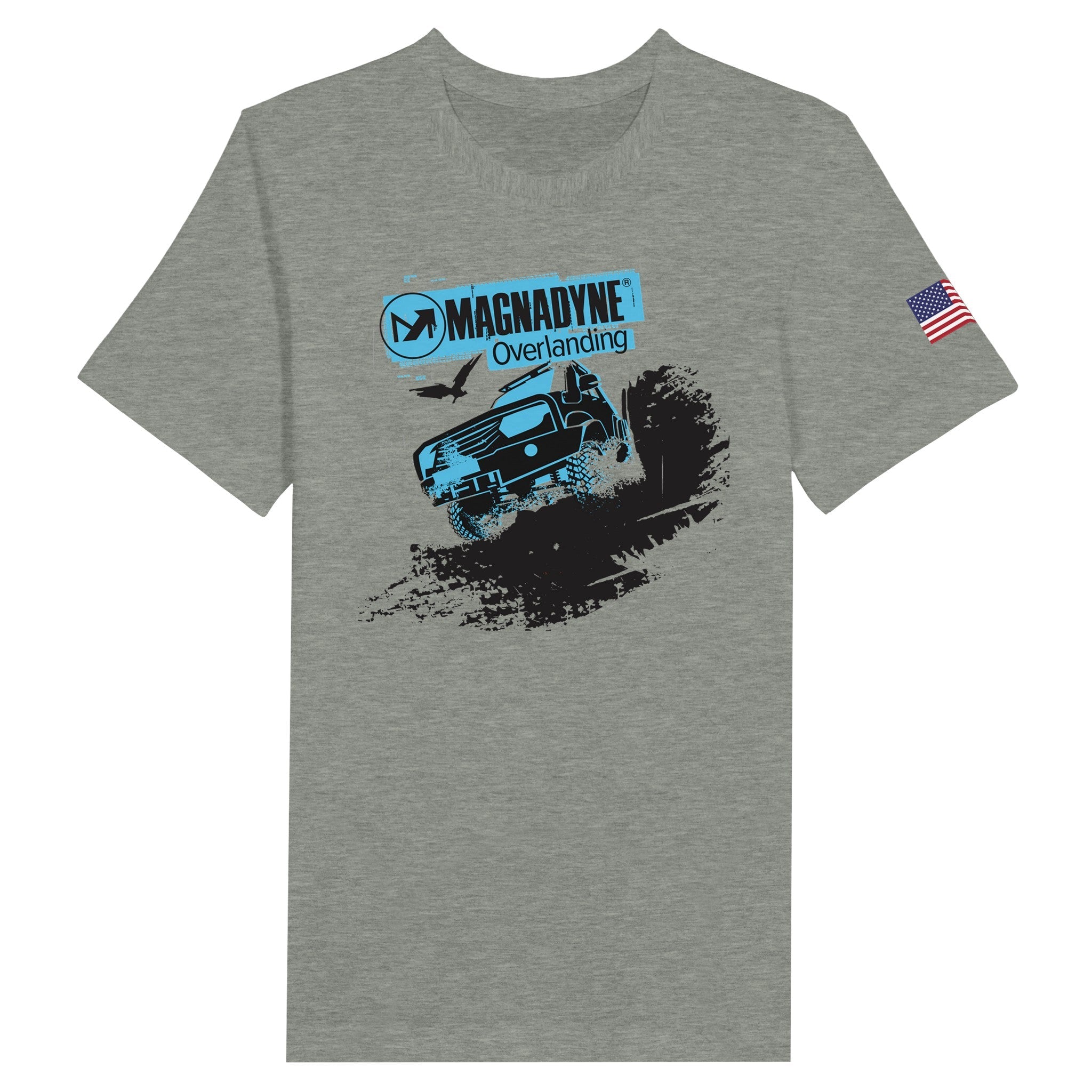 Magnedyne Overlanding t-shirt girocollo bianca cotone unisex