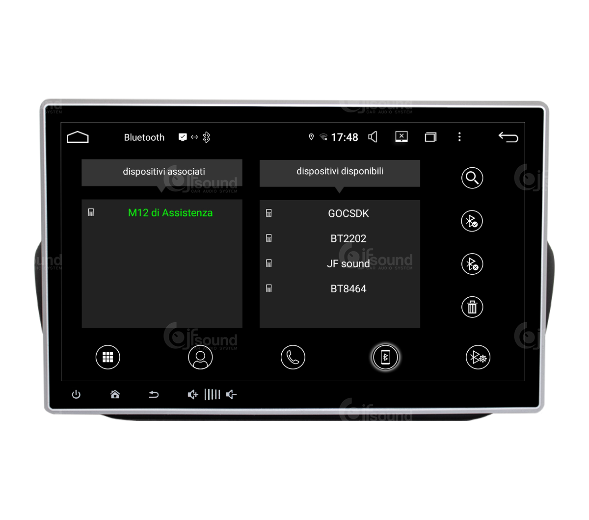 JFSound UP-PRO JF-011-UP-FF-PRO autoradio Android per Fiat Fiorino