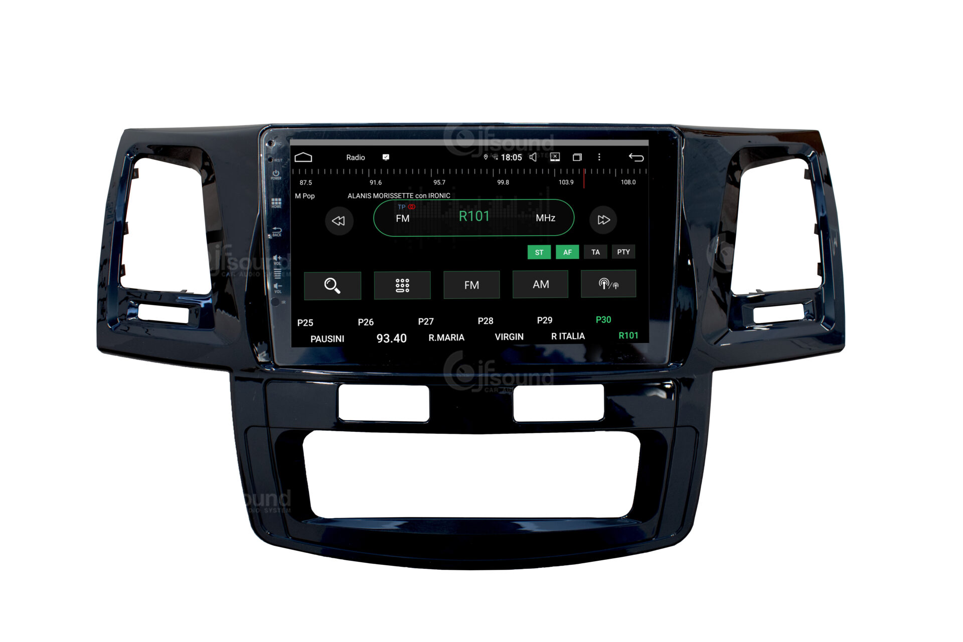 JFSound UP-PRO JF-039TH autoradio Toyota Hilux CarPlay