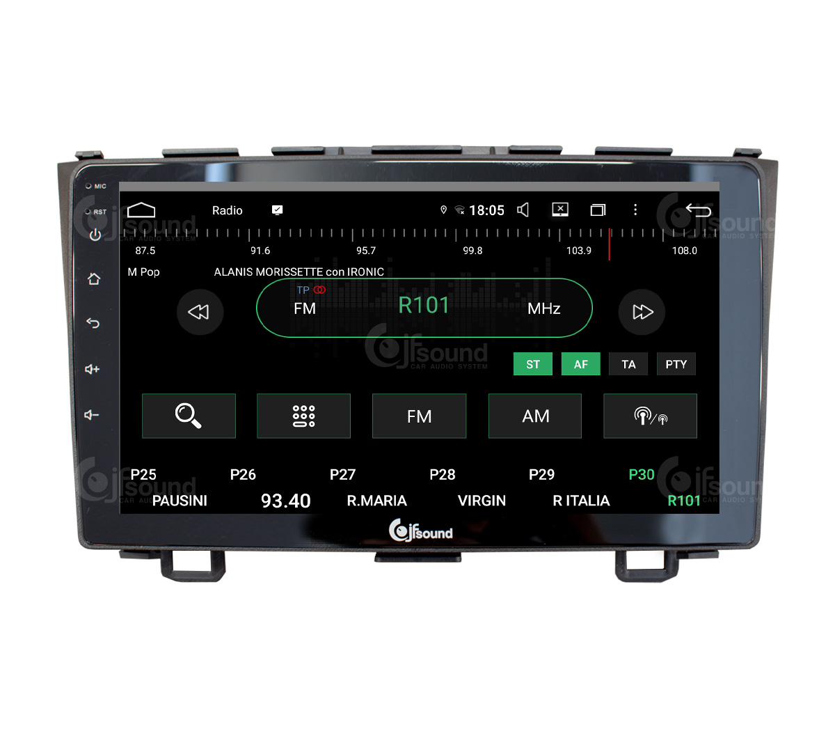 JFSound UP-PRO JF-139HV-UP-PRO autoradio Android per Honda CRV